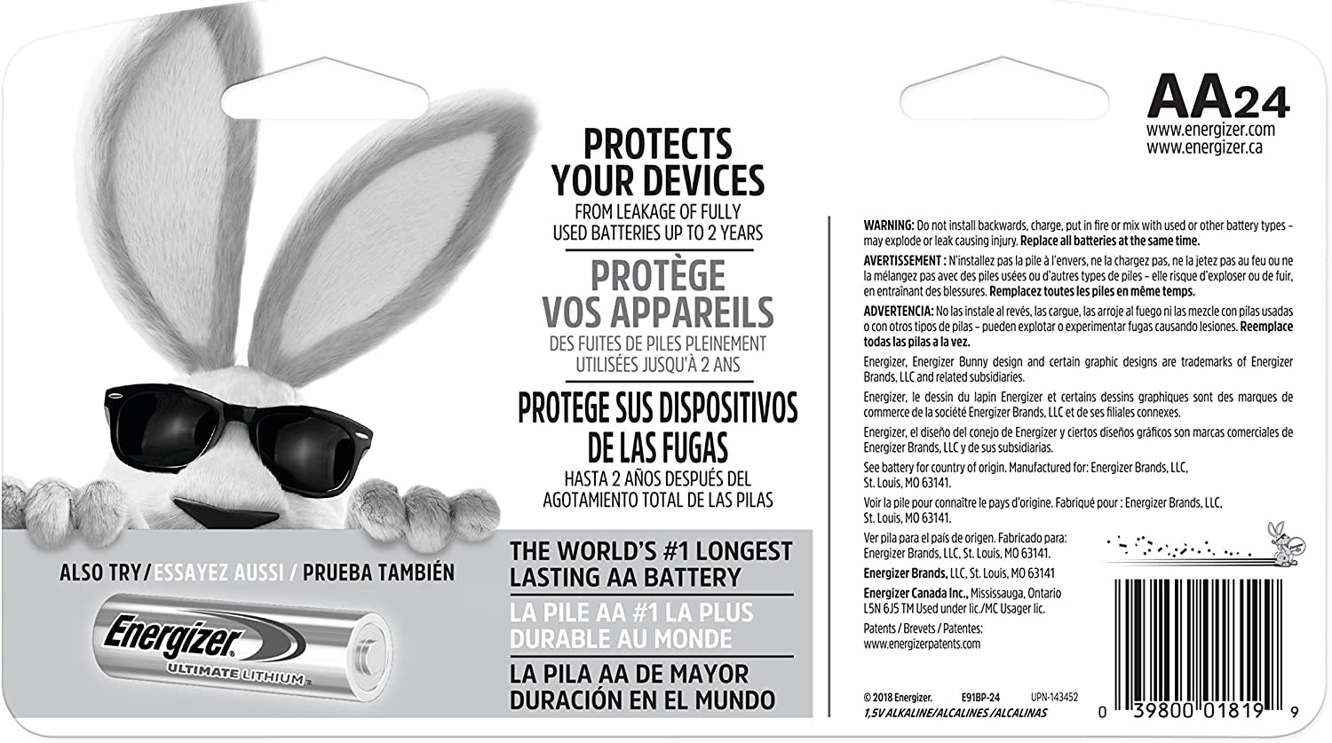 AA Batteries, MAX Double AA Battery Alkaline, 24 Count