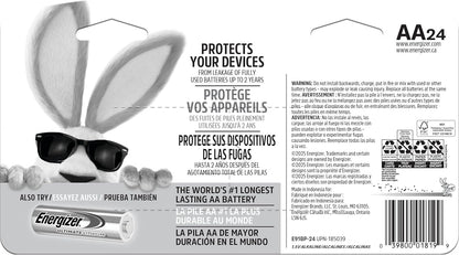 AA Batteries, MAX Double AA Battery Alkaline, 24 Count